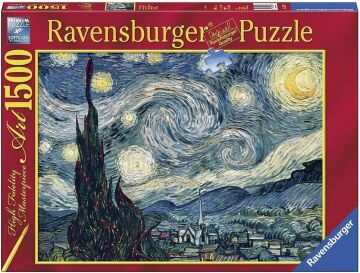 Ravensburger 1500p Puzzle Van Gogh Yıldızlı Gece, Yapboz
