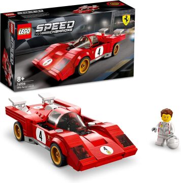 LEGO® Speed Champions 1970 Ferrari 512 M 76906-8 Yaş ve Üzeri Çocuklar için Harika bir Yarış Arabası Modeli Yapım Seti (291 Parça)