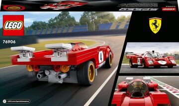 LEGO® Speed Champions 1970 Ferrari 512 M 76906-8 Yaş ve Üzeri Çocuklar için Harika bir Yarış Arabası Modeli Yapım Seti (291 Parça)