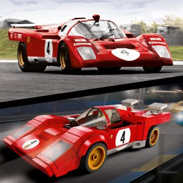 LEGO® Speed Champions 1970 Ferrari 512 M 76906-8 Yaş ve Üzeri Çocuklar için Harika bir Yarış Arabası Modeli Yapım Seti (291 Parça)