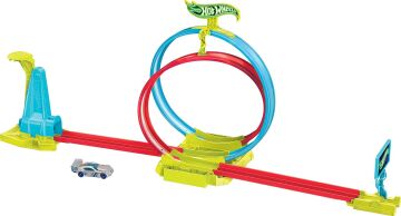 Hot WHeeLS Neon Yarışlar Çifte Çemberde Yarış Seti