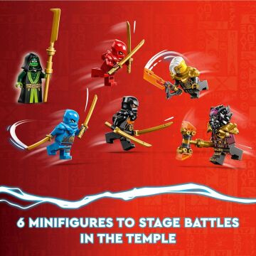 LEGO NINJAGO Ejderha Enerji Küreleri 71795-8 Yaş ve Üzeri Çocuklar için bir Tapınak ve 6 Minifigür İçeren Yaratıcı Oyuncak Yapım Seti (1029 Parça)