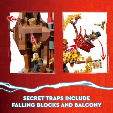 LEGO NINJAGO Ejderha Enerji Küreleri 71795-8 Yaş ve Üzeri Çocuklar için bir Tapınak ve 6 Minifigür İçeren Yaratıcı Oyuncak Yapım Seti (1029 Parça)