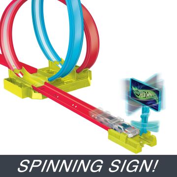 Hot WHeeLS Neon Yarışlar Çifte Çemberde Yarış Seti