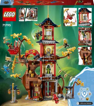 LEGO NINJAGO Ejderha Enerji Küreleri 71795-8 Yaş ve Üzeri Çocuklar için bir Tapınak ve 6 Minifigür İçeren Yaratıcı Oyuncak Yapım Seti (1029 Parça)