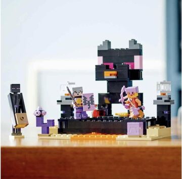 LEGO® Minecraft® End Arenası 21242-8 Yaş ve Üzeri Çocuklar için Ender Ejderhalı Oyuncak Yapım Seti (252 Parça)