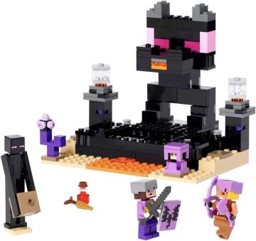 LEGO® Minecraft® End Arenası 21242-8 Yaş ve Üzeri Çocuklar için Ender Ejderhalı Oyuncak Yapım Seti (252 Parça)