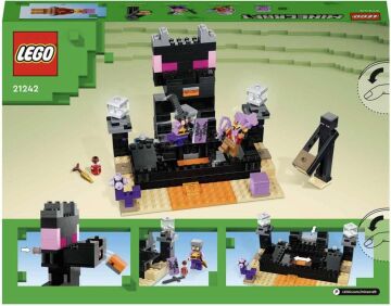 LEGO® Minecraft® End Arenası 21242-8 Yaş ve Üzeri Çocuklar için Ender Ejderhalı Oyuncak Yapım Seti (252 Parça)