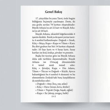 Ekorp Kitap Klasik Tarot, Nur Çavdar, 78 Kartlık Deste ve 96 Sayfa Rehber Kitap
