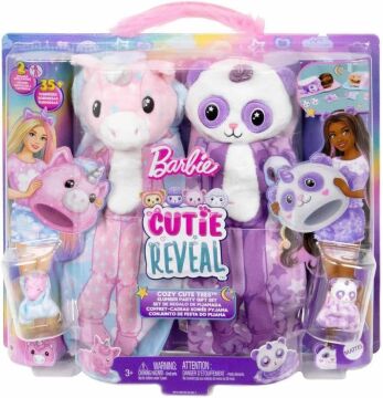 Barbie Cutie Reveal Pijama Partisi İkili Set, Oyuncak