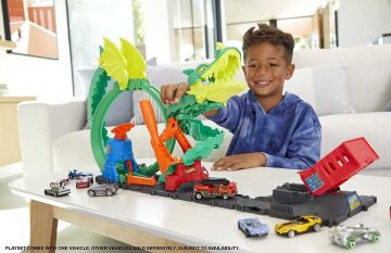 Hot Wheels Ejderha ile Mücadele Pisti, 5 yaş ve üzeri, HDP03