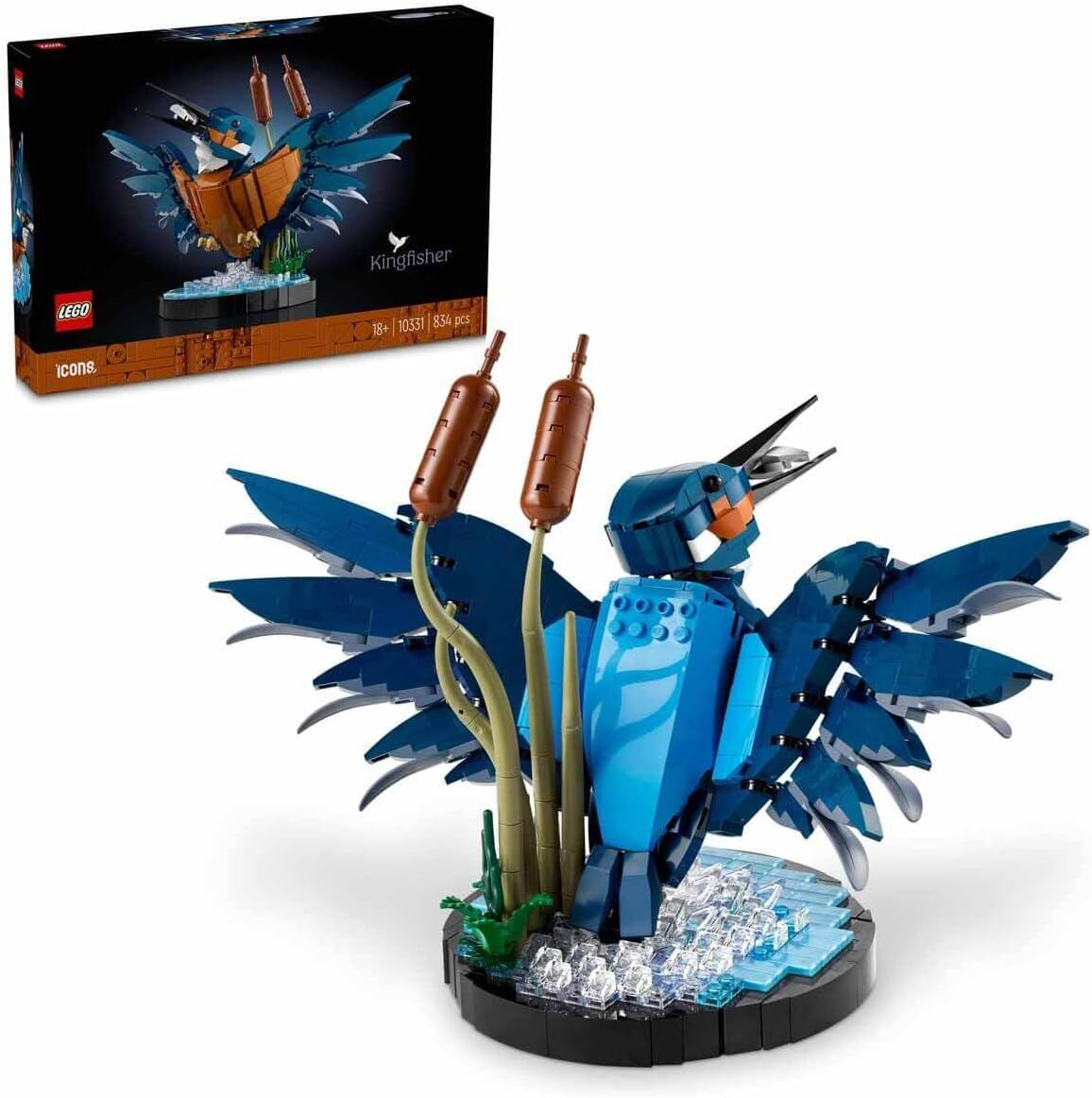 LEGO Icons Yalıçapkını Kuşu 10331 - Kuş Sever Yetişkinler için Koleksiyonluk, Sergilenebilir Yaratıcı Model Yapım Seti (834 Parça)
