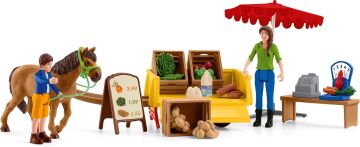 Schleich 42528 Farm World Gezici Pazar Standı, Çok Renkli