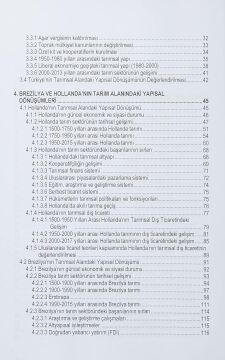 Türkiyenin Tarımdaki Yapısal Dönüşümü: Brezilya ve Hollanda Örnekleri İle Karşılaştırılması