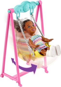 Barbie Bebek Bakıcısı Skipper Oyun Evi Seti, 3 yaş ve üzeri, HHB67