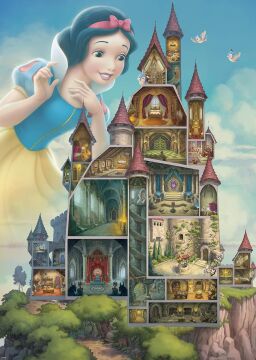 Ravensburger Disney Castle Koleksiyonu: Kar Beyazı Yetişkinler için 1000 Parça Yapboz - 17329 - Her Parça Eşsizdir, Softclick Teknolojisi Parçaların Mükemmel Bir Şekilde Uyması Demektir, 27 x 20