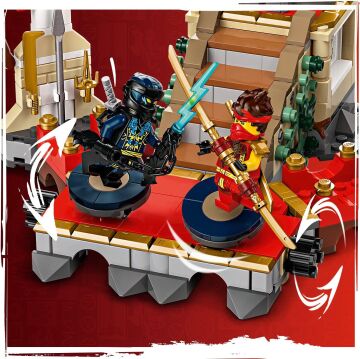 LEGO NINJAGO Turnuva Savaş Arenası 71818 – 7 Yaş ve Üzeri İçin 6 Minifigür İçeren Yaratıcı Oyuncak Yapım Seti (659 Parça)