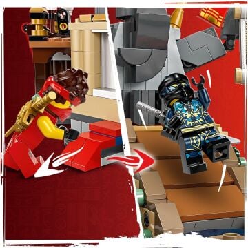 LEGO NINJAGO Turnuva Savaş Arenası 71818 – 7 Yaş ve Üzeri İçin 6 Minifigür İçeren Yaratıcı Oyuncak Yapım Seti (659 Parça)