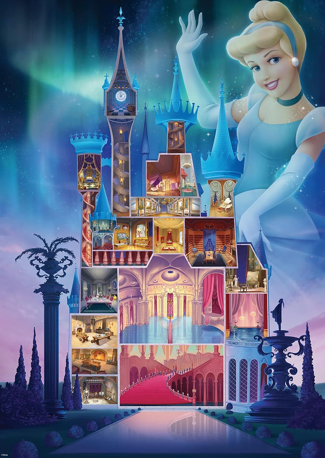Ravensburger Disney Kalesi Koleksiyonu: Külkedisi Yetişkinler için 1000 Parça Yapboz - 17331 - Her Parça Eşsizdir, Yumuşak Tıklama Teknolojisi Parçaların Birbirine Mükemmel Uyacağı anlamına gelir