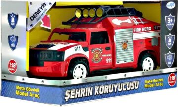 Sürtmeli Sesli Işıklı İtfaiye Aracı
