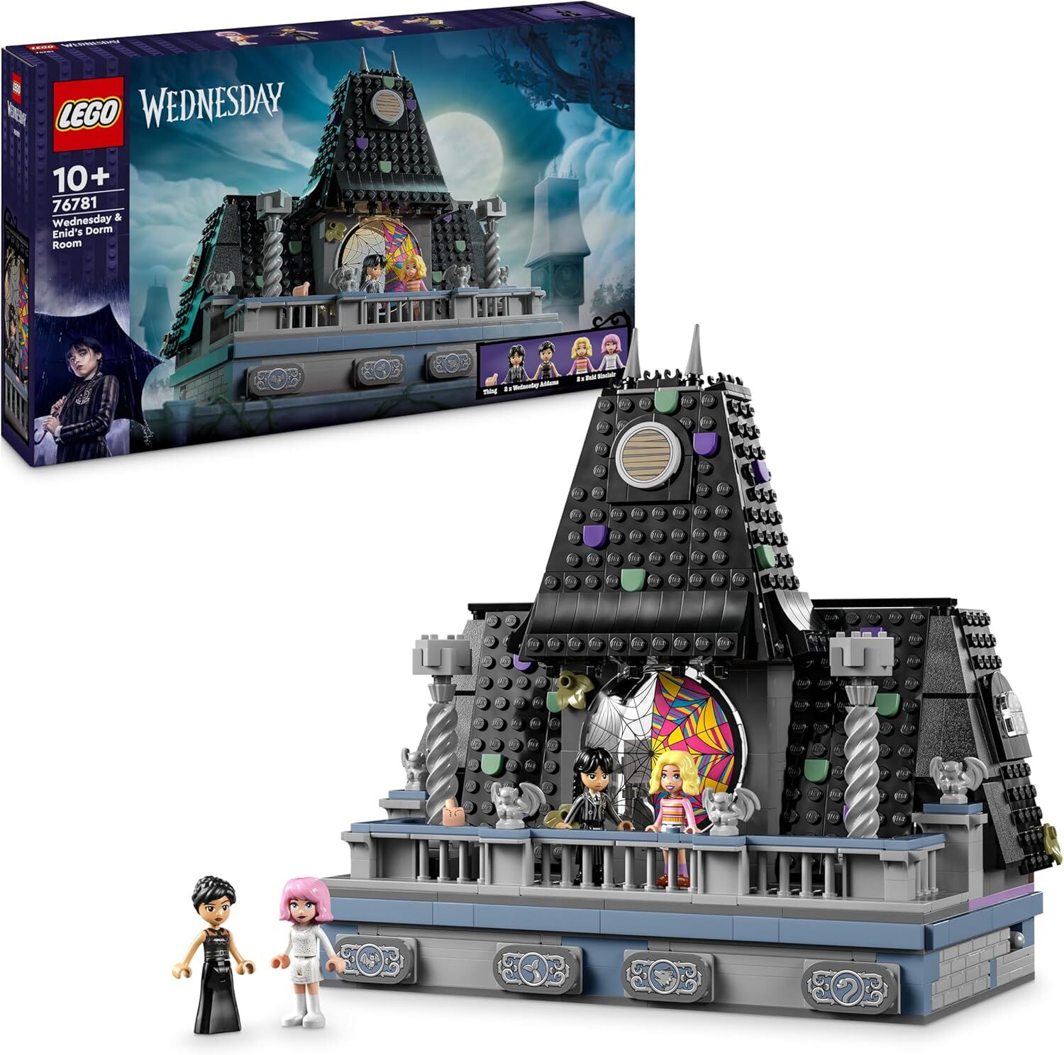 LEGO Wednesday: Wednesday ve Enid’in Yurt Odası 76781 – 10 Yaş ve Üzeri Çocuklar İçin 4 Mini Bebek Figürü İçeren Nevermore Akademisi Yaratıcı Oyuncak Yapım Seti (750 Parça)