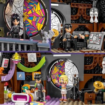 LEGO Wednesday: Wednesday ve Enid’in Yurt Odası 76781 – 10 Yaş ve Üzeri Çocuklar İçin 4 Mini Bebek Figürü İçeren Nevermore Akademisi Yaratıcı Oyuncak Yapım Seti (750 Parça)