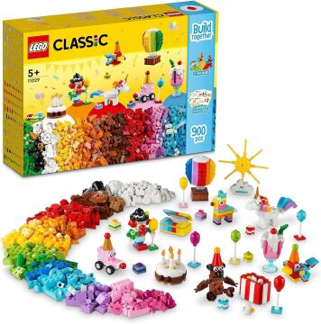 LEGO® Classic Yaratıcı Parti Kutusu 11029-5 Yaş ve Üzeri Çocuklar için Ailece Yapıp Oynanabilecek Yaratıcı Oyuncak Yapım Seti (900 Parça)