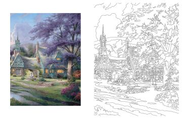 Posh Adult Coloring Book: Thomas Kinkade Designs for Inspiration & Relaxation: 14