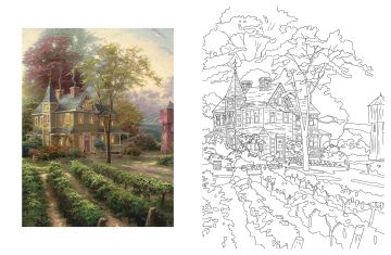 Posh Adult Coloring Book: Thomas Kinkade Designs for Inspiration & Relaxation: 14