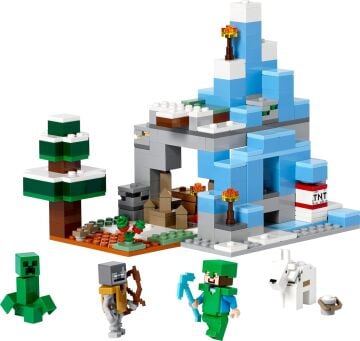 LEGO® Minecraft® Donmuş Tepeler 21243-8 Yaş ve Üzeri Çocuklar için Oyunun Buzlu Biyomunu İçeren Oyuncak Yapım Seti (304 Parça)