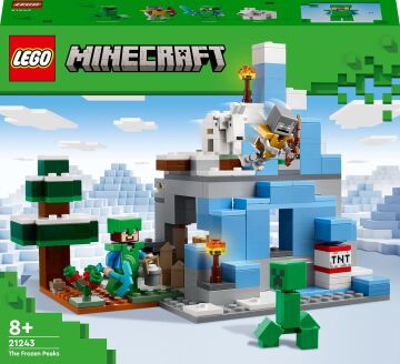 LEGO® Minecraft® Donmuş Tepeler 21243-8 Yaş ve Üzeri Çocuklar için Oyunun Buzlu Biyomunu İçeren Oyuncak Yapım Seti (304 Parça)