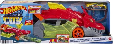 Hot Wheels Fırlatıcı ve Taşıyıcı Ejderha, 3 yaş ve üzeri, GTK42
