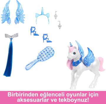 Barbie Mavi Saçlı Prenses Bebek, Oyuncak
