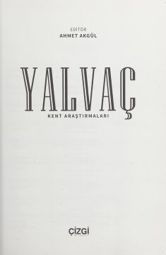 Yalvaç: Kent Araştırmaları