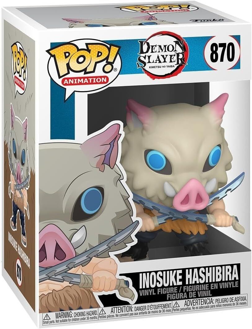 Funko 49011 POP Animasyonu: Demon Slayer Inosuke Hashibira UK Renkli Oyuncak Figür