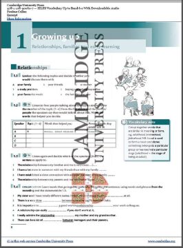 Ielts Vocabulary Up to Band 6.0 with Downloadable Audio