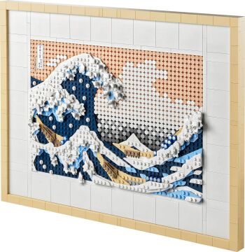 LEGO Icons Art Hokusai Büyük Dalga 31208 Sanatseverler ve Yetişkinler için Japon Tablo Yapım Seti (1810 Parça)