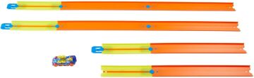 Hot Wheels Track Builder Temel Pist Seti, 10 Adet Pist Parçası, 9 Adet Pist Bağlantı Parçası ve Bir Adet 1:64 Ölçekli Hot Wheels Araba İçeren Eklenebilir Pist Inşasına Başlangıç Seti, 6 Yaş ve Üzeri