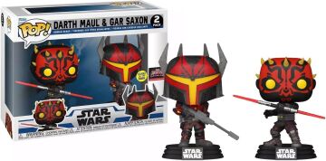 Funko POP Darth Maul & GAR Saxon Glow Dark 2 Pack
