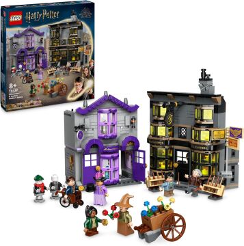 LEGO Harry Potter Ollivanders ve Madam Malkin'in Cübbe Dükkanı 76439-8 Yaş ve Üzeri Çocuklar için Diagon Yolu Oyuncak Mağazası Modeli Yapım Seti (744 Parça)