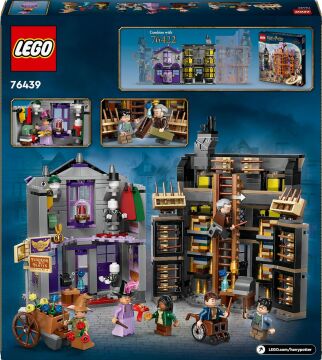 LEGO Harry Potter Ollivanders ve Madam Malkin'in Cübbe Dükkanı 76439-8 Yaş ve Üzeri Çocuklar için Diagon Yolu Oyuncak Mağazası Modeli Yapım Seti (744 Parça)