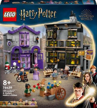 LEGO Harry Potter Ollivanders ve Madam Malkin'in Cübbe Dükkanı 76439-8 Yaş ve Üzeri Çocuklar için Diagon Yolu Oyuncak Mağazası Modeli Yapım Seti (744 Parça)