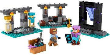 LEGO Minecraft Cephanelik 21252-7 Yaş Ve Üzeri Macera Oyunları Seven Çocuklar için 2 Adet LEGO Minecraft Figürü içeren Yaratıcı Oyuncak Yapım Seti (203 Parça)