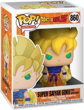 Funko 48600 POP animasyon: Dragon Ball Z S8-Super Saiyan Goku (First Appearance) Dragonball SS koleksiyon yapabilen oyuncak, çok renkli