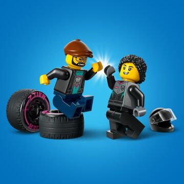 LEGO City Yarış Arabası ve Araba Taşıyıcı Kamyon 60406-6 Yaş ve Üzeri Çocuklar için Yaratıcı Oyuncak Yapım Seti (328 Parça)