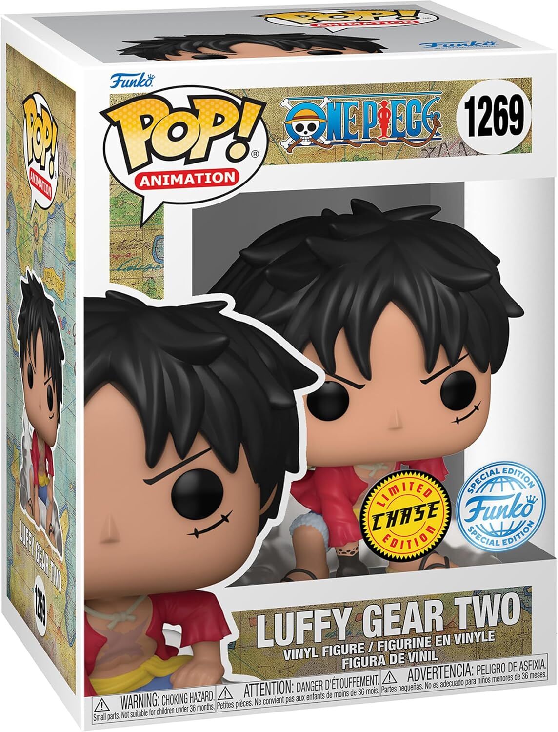 Funko Pop Animasyon: One Piece - Luffy Gear Two Special Edition Çok Renkli Chase Özel Vinil Figür #1269