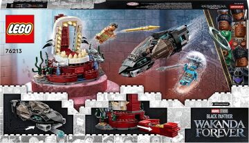 LEGO Marvel Kral Namor’un Taht Odası 76213-7 Yaş ve Üzeri Çocuklar için Black Panther Oyuncak Yapım Seti (355 Parça)
