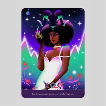 Ekorp Kitap Astroloji İyileştirici Kehanet Kartları, Shana Lyès, 52 Kartlık Deste ve 128 Sayfa Rehber Kitap