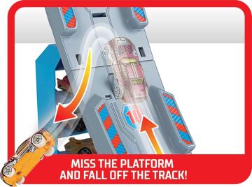 Hot Wheels Şampiyonluk Parkuru Yarış Seti, Hill Climb Champion Pist Seti, Fırlatıcılı GBF83