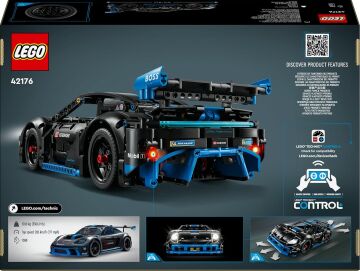 LEGO Technic Porsche GT4 e-Performance Yarış Arabası 42176 – 10 Yaş ve Üzeri Çocuklar İçin Oyuncak Uzaktan Kumandalı Araba Yapım Seti (834 Parça)